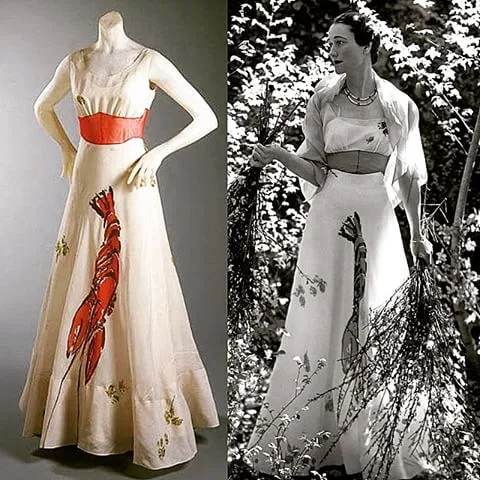 Dali/Schiaparelli Lobster Dress collaboration