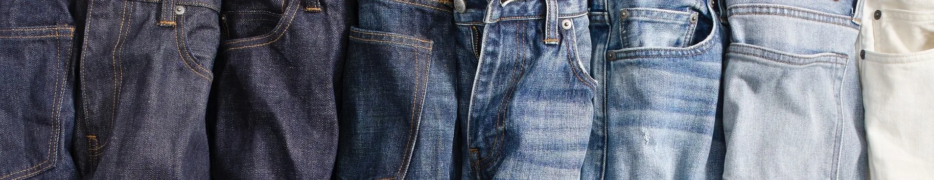 denim fabric - different washes